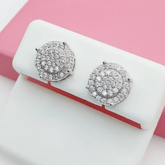 "925 Sterling Silver Cubic Zirconia Earrings, U19254598 - Picture 2 of 11